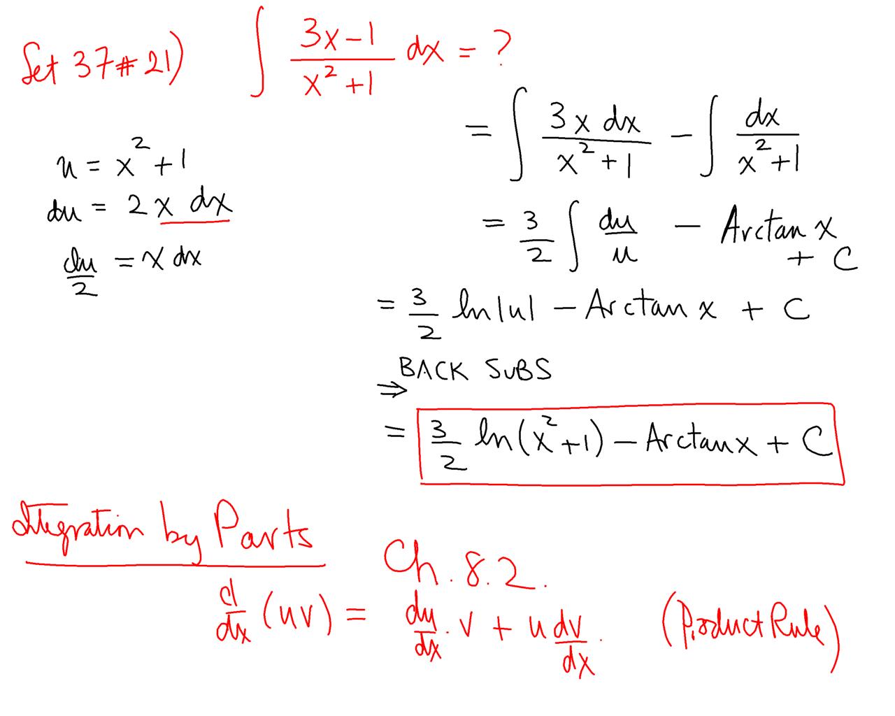 Integration By Parts